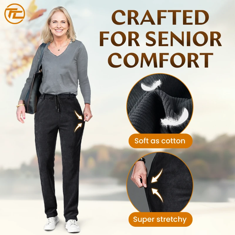 FlexCozy - Cozy Stretch Corduroy Pants for Seniors